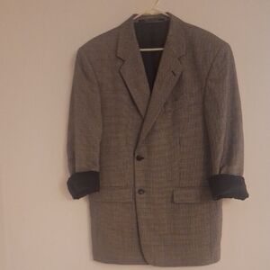 Adolfo International Designer  Classic Black And White  Blazer Size 8 Or Medium